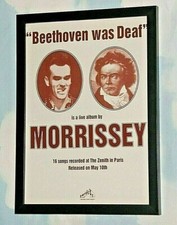 MORRISSEY Framed A4 rare 1994 `Beethoven was deaf `ALBUM original band poster   comprar usado  Enviando para Brazil