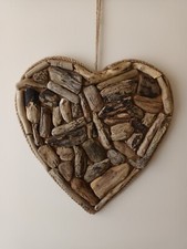 Driftwood handmade heart for sale  SHANKLIN