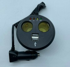 Lata multi-soquete dupla para carro 12v com dois soquetes USB e analisador de bateria comprar usado  Enviando para Brazil