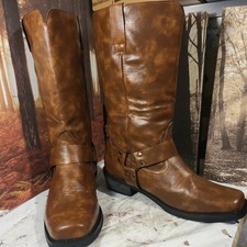 Mens brown cowboy for sale  LEAMINGTON SPA