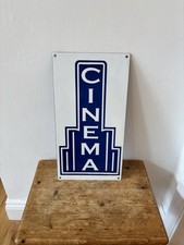 Cinema enamel sign for sale  TRING