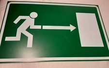 Pictogramm rettungsweg fluchtw gebraucht kaufen  Lauda-Königshofen