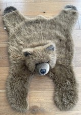 Tapete de pelúcia marrom fantasia zoológico urso falso pele 40”x 23” A&A Company cobertor de travesseiro comprar usado  Enviando para Brazil
