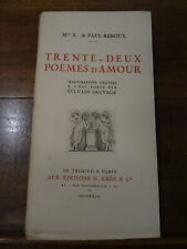 Poèmes amour paul d'occasion  Caen