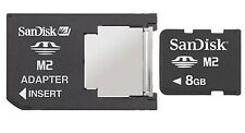 Używany, Karta pamięci 8GB Memory stick M2 + adapter Pro duo do Sony Alpha 6400 na sprzedaż  Wysyłka do Poland