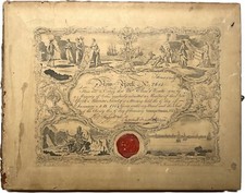 1854 NOVA YORK CERTIFICADO HONORÁRIO SOCIEDADE MARINHA ILUSTRADO ELIAS P DRAKE RARO comprar usado  Enviando para Brazil