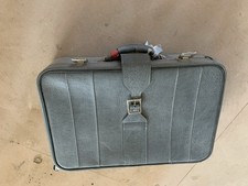 Vintage blue suitcase for sale  STOKE-ON-TRENT