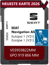 KARTA SEAT SD V21 MIB2 6PO EUROPA 32GB IBIZA LEON TOLEDO ARONA ATECA 2026 na sprzedaż  PL
