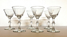 Usado, 6~VIDRO LIBBEY Vintage 4 oz Bell Bowl Licor Cordial HASTES~Cristal claro~BOM! comprar usado  Enviando para Brazil