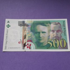 Billet 500frs pierre d'occasion  Le Mans