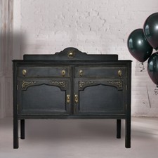 Black sideboard gold for sale  LEICESTER