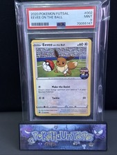 Pokemon Eevee On The Ball 002/005 jogo promocional de futsal exclusivo PSA 9 Estado perfeito, usado comprar usado  Enviando para Brazil