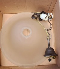 Lampadario campana satinato usato  Acqui Terme