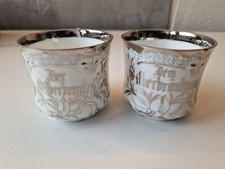 Porzellantassen silberhochzeit gebraucht kaufen  Hude