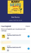 Biglietti bad bunny usato  Treviglio