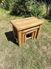 oak nest of tables for sale oak nest of tables for sale BROMLEY