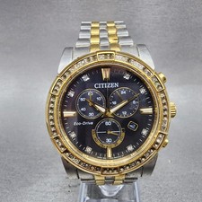 Citizen Eco-Drive relógio cronógrafo masculino 42mm mostrador preto dois tons data rodadas comprar usado  Enviando para Brazil