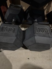 100lb hex dumbbell for sale  Williamstown