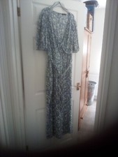 Floral blue dungarees for sale  PONTYPRIDD