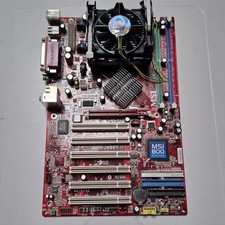 Vintage MSI 865P Neo MS-6742 Socket 478 + Intel Pentium 4 2.4Ghz, używany na sprzedaż  PL