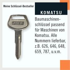 Zündschlüssel komatsu schlü gebraucht kaufen  Gefrees
