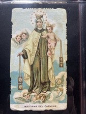 SANTINO HOLY CARD MADONNA DEL MONTE CARMELO  comprar usado  Enviando para Brazil