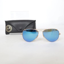 Używany, Ray-Ban, Okulary przeciwsłoneczne, RB 3025 Aviator Large Metal, Pilot/Aviator, Złote #1eS na sprzedaż  PL