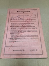 Anhängerbrief brd wohnanhäng gebraucht kaufen  Wernigerode