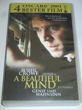 Używany, Dreamworks - A Beautiful Mind - VHS/Drama/Russell Crowe/Ed Harris na sprzedaż  Wysyłka do Poland