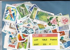 Lot 337 timbres d'occasion  Gan