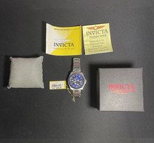 Invicta Signature relógio masculino aço azul aço inoxidável cristal de fusão de chama luminosa comprar usado  Enviando para Brazil