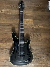 Guitarra elétrica Schecter Blackjack Diamond Series 7 cordas preta feita na Coreia do Sul comprar usado  Enviando para Brazil
