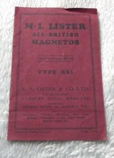Vintage original lister for sale  ILMINSTER