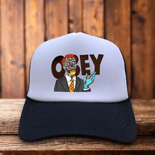 Chapéu caminhoneiro unissex They Live John Carpenter preto Snapback Obedecer boné esqueleto comprar usado  Enviando para Brazil