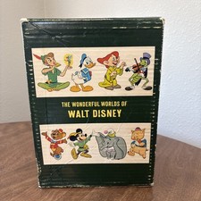 THE WONDERFUL WORLDS of WALT DISNEY BOXED SET Of 4 1965 W/Cover Hardcover  Vtg  comprar usado  Enviando para Brazil