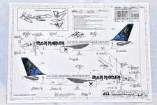 Iron Maiden ASSINADO 2011 Ed Force One plano oficial Boeing 757 comprar usado  Enviando para Brazil