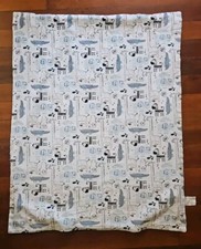 Edredom cinza azul minky segurança animal bebê LITTLEHAVEN zebra girafa comprar usado  Enviando para Brazil