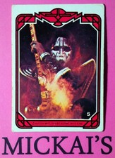 CARTÃO COMERCIAL KISS DONRUSS 1978 AUCOIN SÉRIE 1 NÚMERO 5 - ACE FREHLEY NA GUITARRA comprar usado  Enviando para Brazil