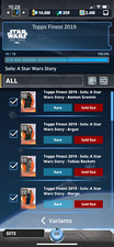 Topps Star Wars Digital Cartão Trader Topps Finest Solo: inserções comprar usado  Enviando para Brazil