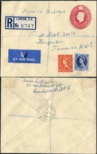 RP80 KGVI 2 1/2d envelope de correios carmim tamanho H atualizado comprar usado  Enviando para Brazil