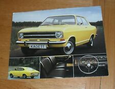 Opel brochure 1971 for sale  FAREHAM