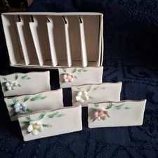 Porcelain floral place for sale  PRESTATYN