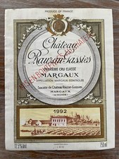 étiquette château rauzan d'occasion  Toul