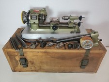Mini torno Unimat SL 1000 ferramenta elétrica para metalurgia e estojo de madeira Áustria comprar usado  Enviando para Brazil