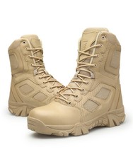 Hombres Ejército Táctico Cuero Bota de Combate Bota de Trabajo Caza Militar Desierto Zapatos segunda mano  Embacar hacia Mexico
