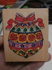 Timbro natale palla usato  Italia