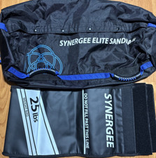 Bolsa de areia Synergee Pro Buff azul fitness com 4 sacos de enchimento ajustáveis até 100 lb comprar usado  Enviando para Brazil