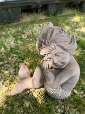 Sereia Cimento Concreto Pedra Decoração Náutica Sem PinturaDecor Decoração Jardim Novo comprar usado  Enviando para Brazil