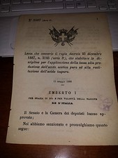 Legge converte regio usato  Italia
