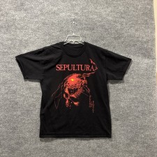 Camiseta masculina manga curta preta estilo retrô vintage Sepultura Beneath The Remains  comprar usado  Enviando para Brazil